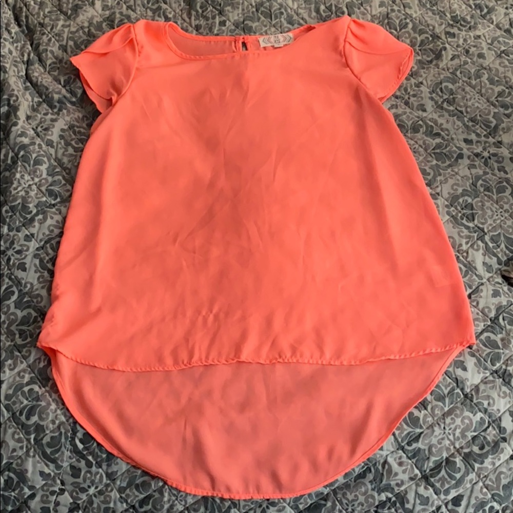 Bright pink Pink Rose top with cap sleeves